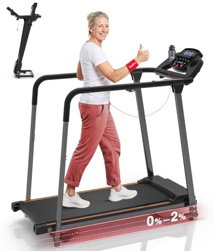 Redliro Treadmill for Seniors with Long Handrails