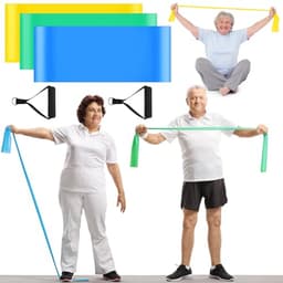 Gemscream 3-Piece Resistance Bands with Foam Handles