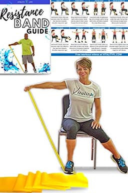 Vitality 4 Life with Curtis Adams Senior Resistance Band, Light Resistance