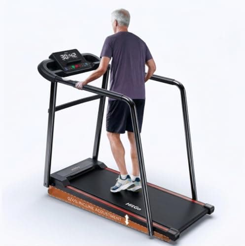 HitGo Walking Pad with Handrails