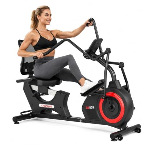 VANSWE Recumbent Elliptical Cross Trainer with Arm Exerciser